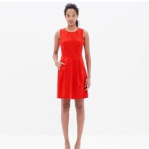 Madewell Vibrant Red Mini Dress